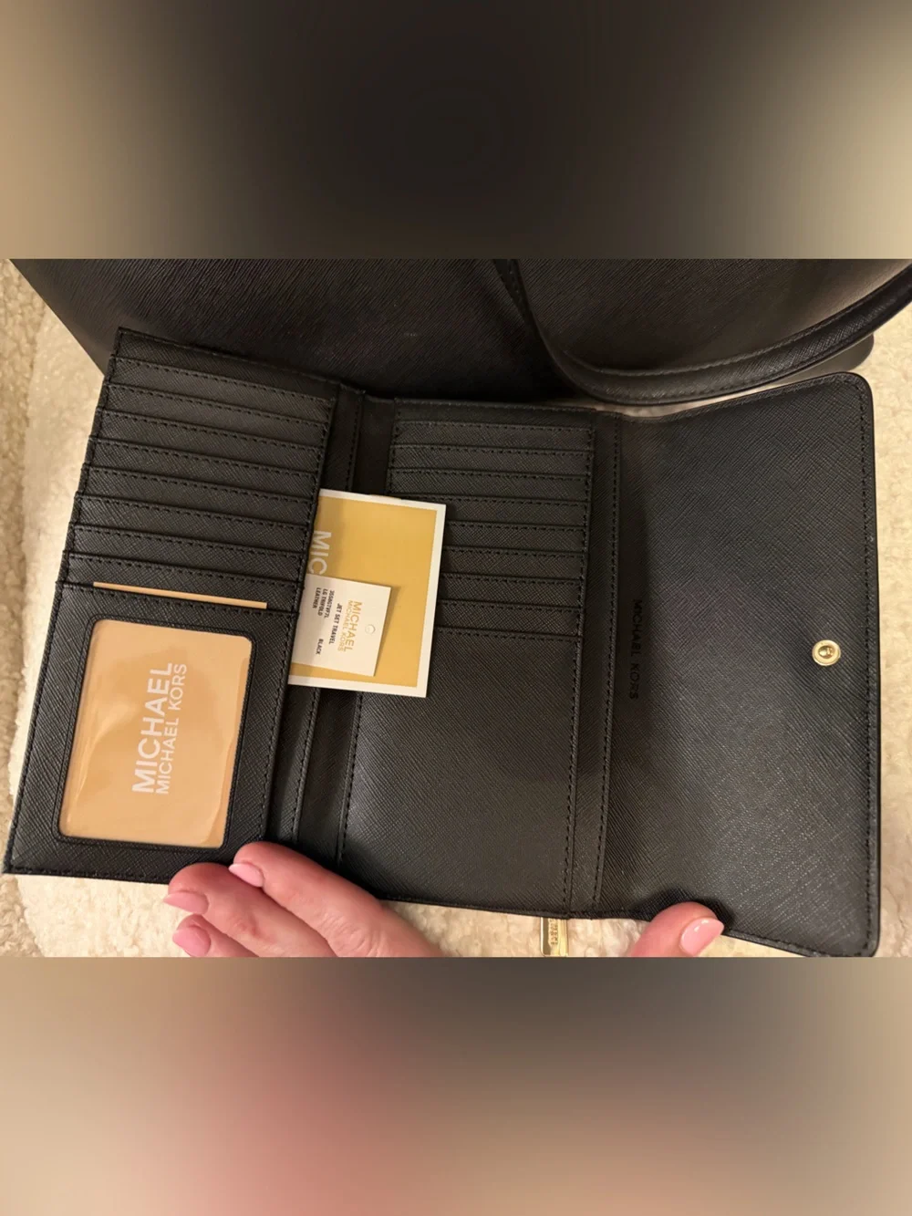 ✨Michael Kors Jet Set Travel Black Saffiano Leather Set! ✨